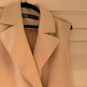 Zara Belted Faux Suede Vest